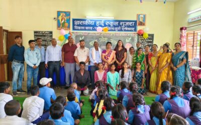 प्रवेश उत्सव का भव्य आयोजन, बच्चों को तिलक व मिठाई खिलाकर किया स्वागत