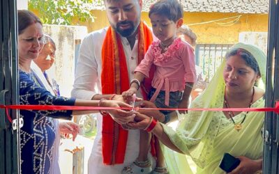 प्रणव शर्मा ने नन्ही बालिका से करवाया आंगनवाड़ी केंद्र का शुभारंभ, कहा – “हर बच्चा पढ़ेगा, देश आगे बढ़ेगा”